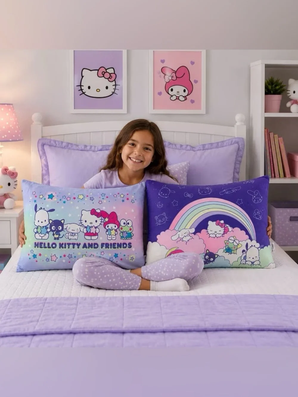 Hello Kitty and Friends Licensed 2-Pack Cloud Plush Pillow Set
